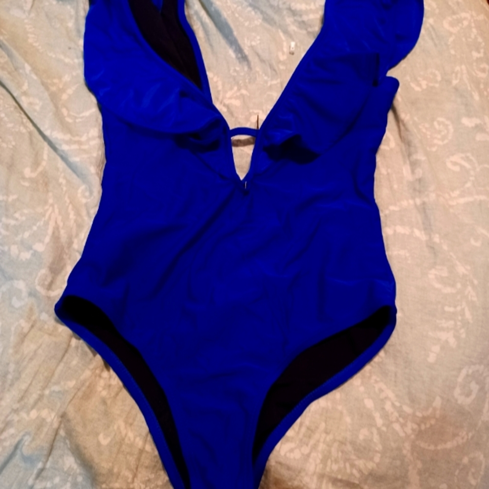 Cute blue swimsuit